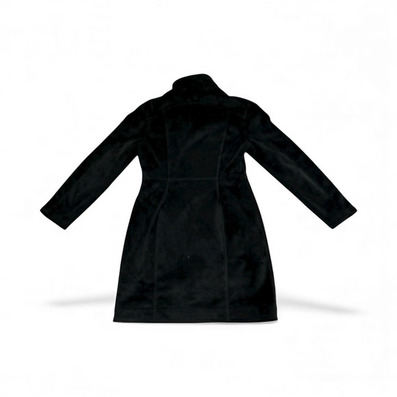 ATHLETA Minka Plush Fleece High Collar Neck Zip Longline Jacket Coat - Picture 4 of 5